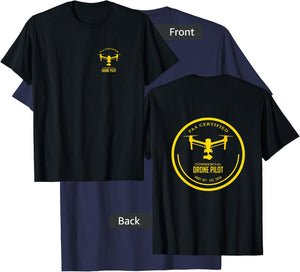 Drone UAV UAS Quadcopter Pilot Part 107 T-Shirt - T-Shirt | Navy