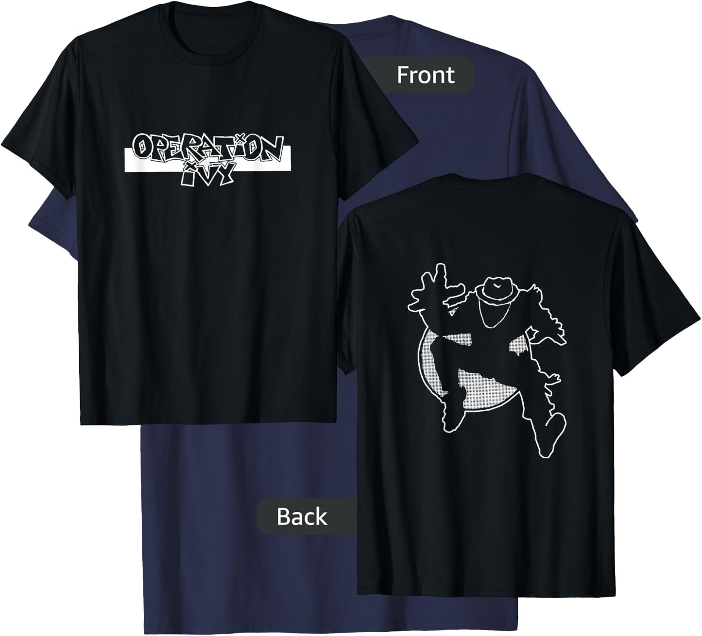 Operation Ivy - Official Merchandise - Skankman T-Shirt - T-Shirt | Navy