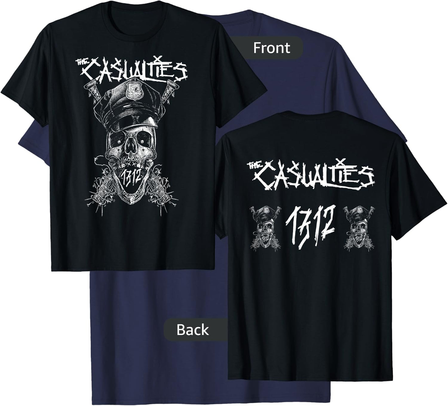 The Casualties - 1312 - Official Merchandise T-Shirt - T-Shirt | Navy