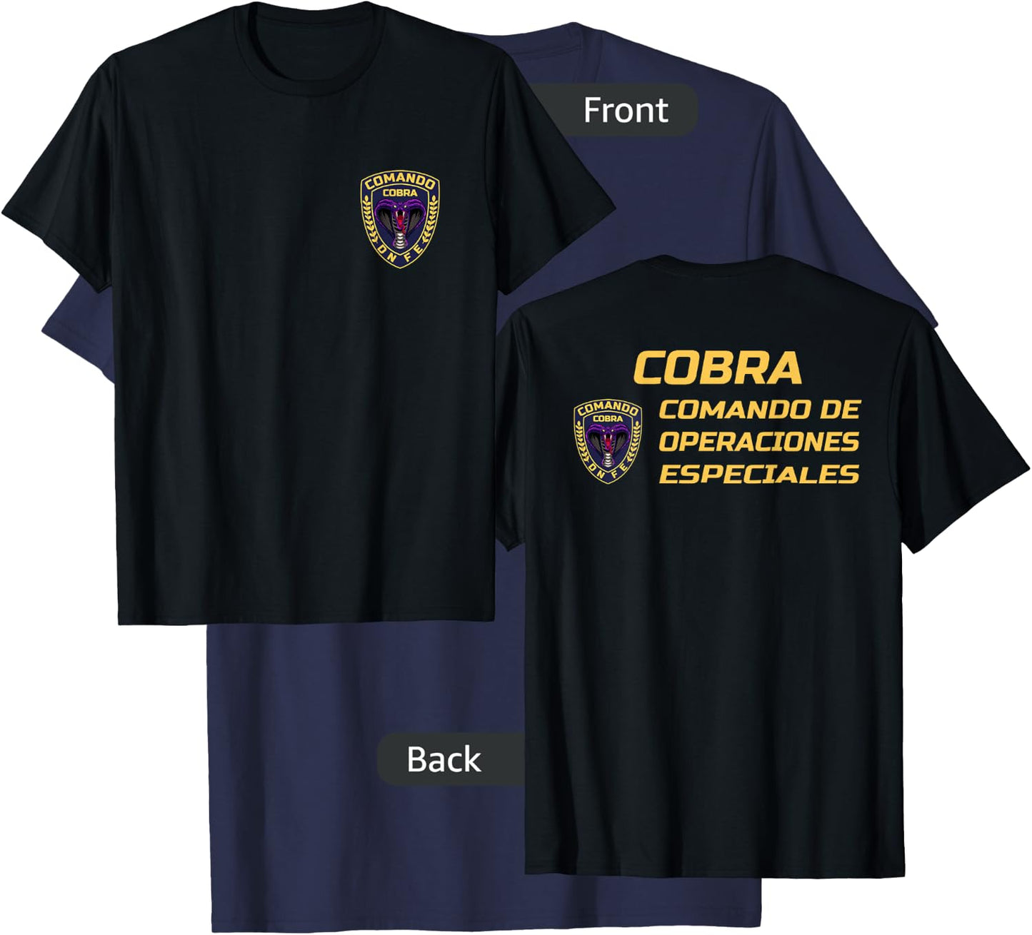 Honduran Police COBRA Special Force SWAT Honduras Army T-Shirt - T-Shirt | Navy