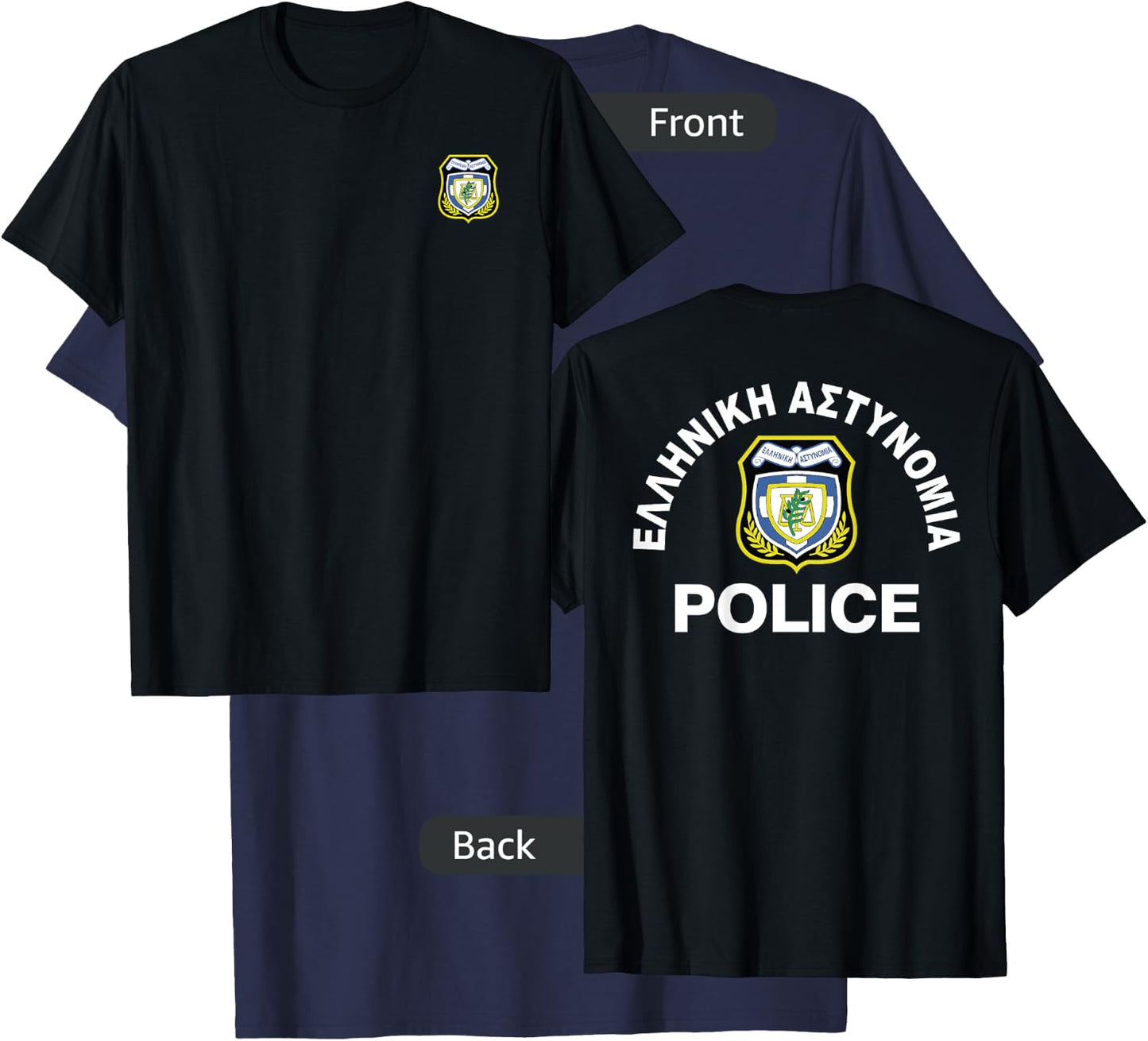 Greece Hellenic Police T-Shirt - T-Shirt | Navy