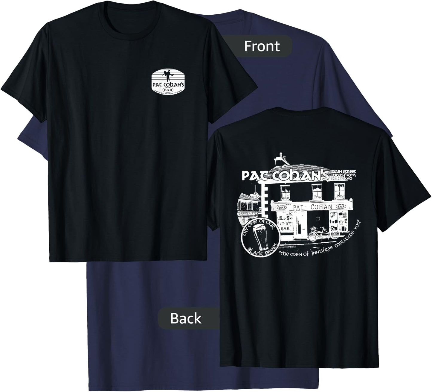 Quiet Man Movie - Cohan's Irish Pub Souvenir T-Shirt - T-Shirt | Navy