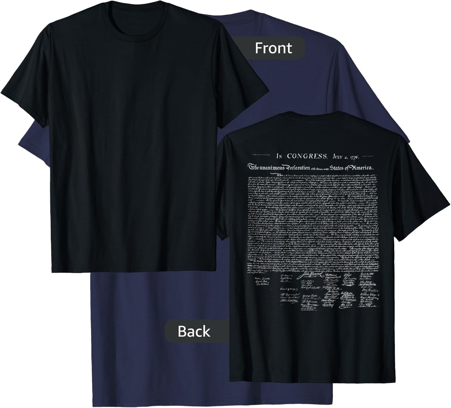 Declaration of Independence T-Shirt - T-Shirt | Navy