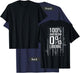 100% American 0% Liberal - Funny USA Guns Flag (ON BACK) T-Shirt - T-Shirt | Navy