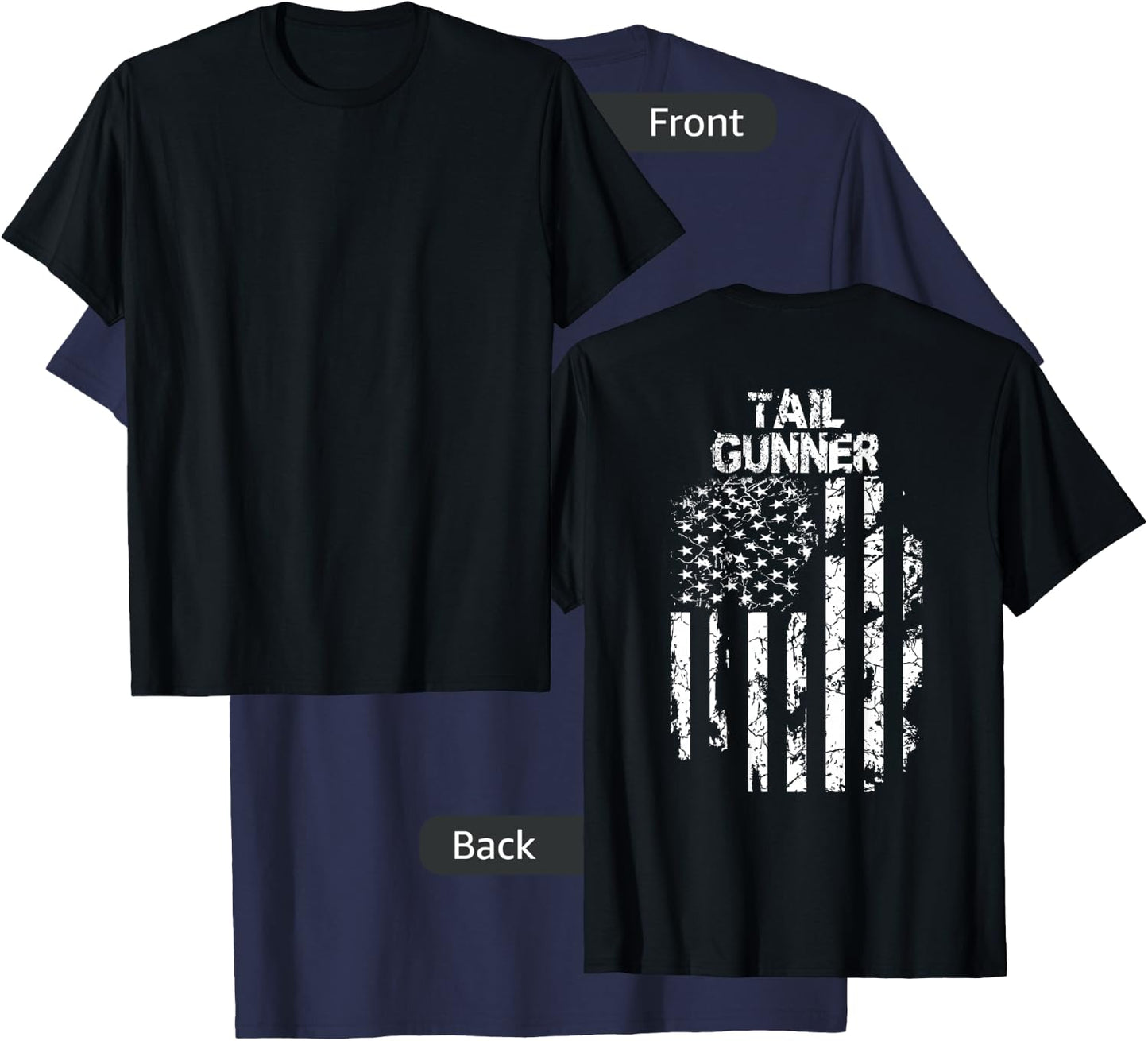 Tail Gunner Military T-Shirt - T-Shirt | Navy