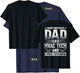 I Have Two Titles Dad HVAC Tech Technician Design On Back T-Shirt - T-Shirt | Navy