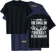 Truck Driver Novelty Diesel Flue Trucker Design On Back T-Shirt - T-Shirt | Navy