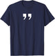 Quotation Marks T Shirt T-Shirt - T-Shirt | Navy