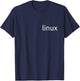 Just Linux with simple tagline Logo Open Source Os T-Shirt - T-Shirt | Navy