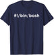 Programmer bin bash Linux Command Line Terminal Admin T-Shirt - T-Shirt | Navy