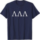 Lamda Lamda Lamda T-Shirt - T-Shirt | Navy