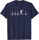 Discus Throwing Thrower Heart - Cool Funny Best Sayings Joke T-Shirt - T-Shirt | Navy
