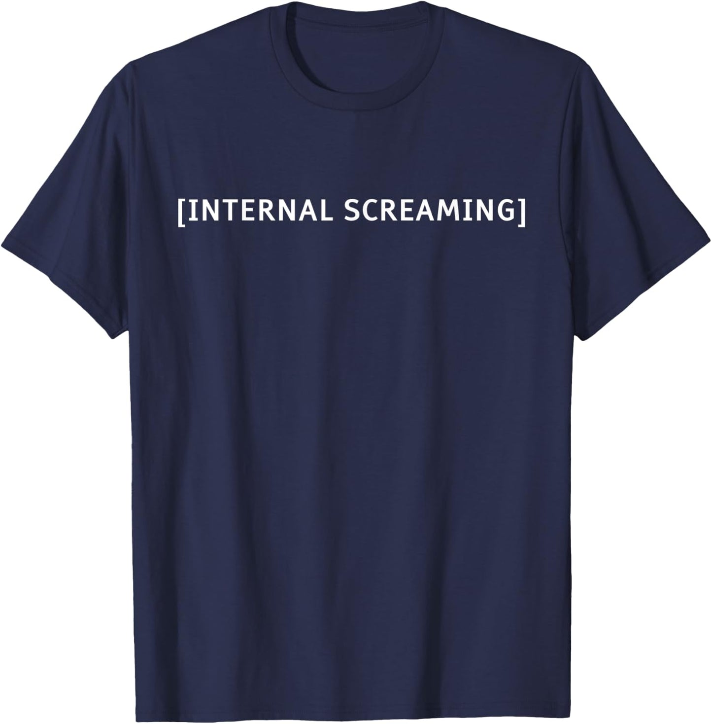 Internal Screaming Funny Meme Costume Closed Captions & Subs T-Shirt - T-Shirt | Navy