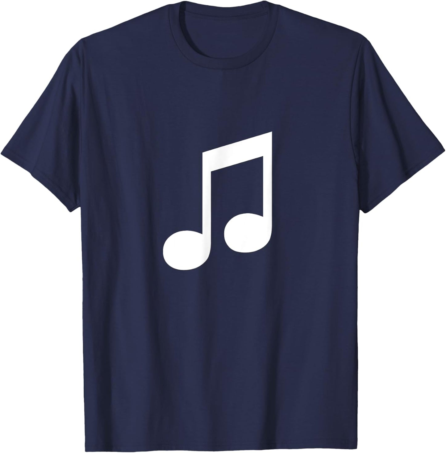 Eighth 8th Music Note Musician T-Shirt - T-Shirt | Navy