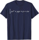 Bernoulli equation of fluid of fluid mechanics T-Shirt - T-Shirt | Navy