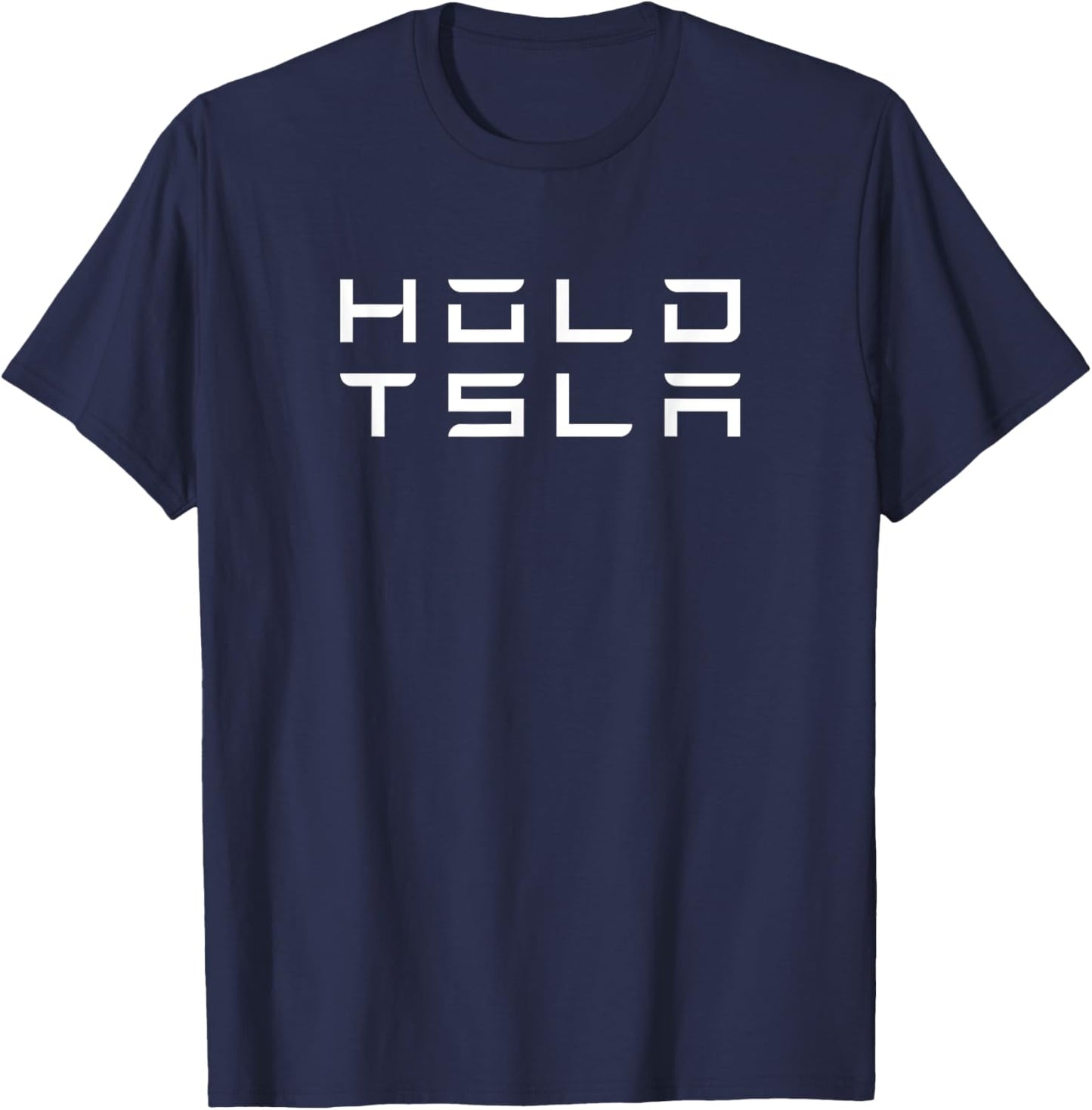 Hold TSLA Teslanaire Tslanaire Trade Stocks Day Trader Forex T-Shirt - T-Shirt | Navy