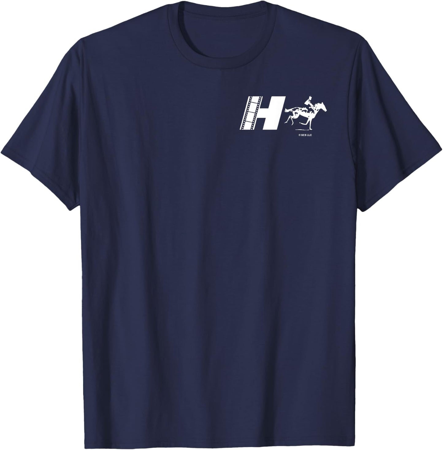 Nope Movie Haywood's Hollywood Horses Front and Back V2 T-Shirt - T-Shirt | Navy