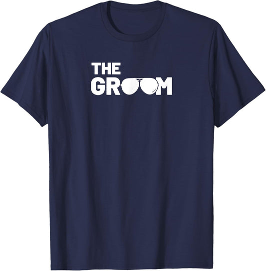 The Groom Squat Bachelor Supplies Party Wedding T-Shirt - T-Shirt | Navy