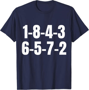 18436572 Firing Order Engine V8 Block Racing Mechanic T-Shirt - T-Shirt | Navy