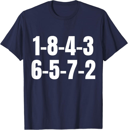 18436572 Firing Order Engine V8 Block Racing Mechanic T-Shirt - T-Shirt | Navy
