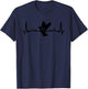 Funny Hunt Doves Hunting Heartbeat Line T-Shirt - T-Shirt | Navy