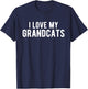 I Love My Grandcats T-Shirt - T-Shirt | Navy