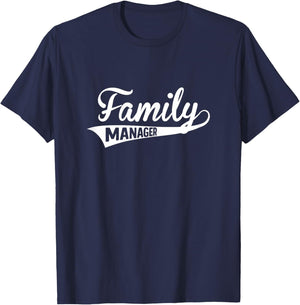 Mom Family Manager Funny Mother's Day T-Shirt - T-Shirt | Navy