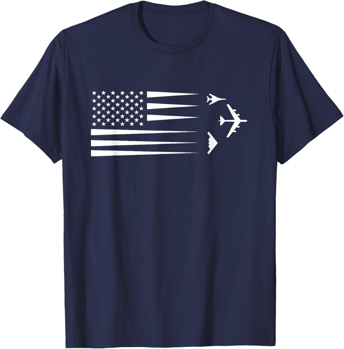 B-2 Spirit B-1 Lancer B-52 Bomber Airplane T-Shirt - T-Shirt | Navy
