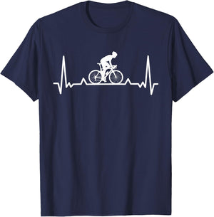 Bicycle Driving Cyclist Cycling Sport Road Bike T-Shirt - T-Shirt | Navy