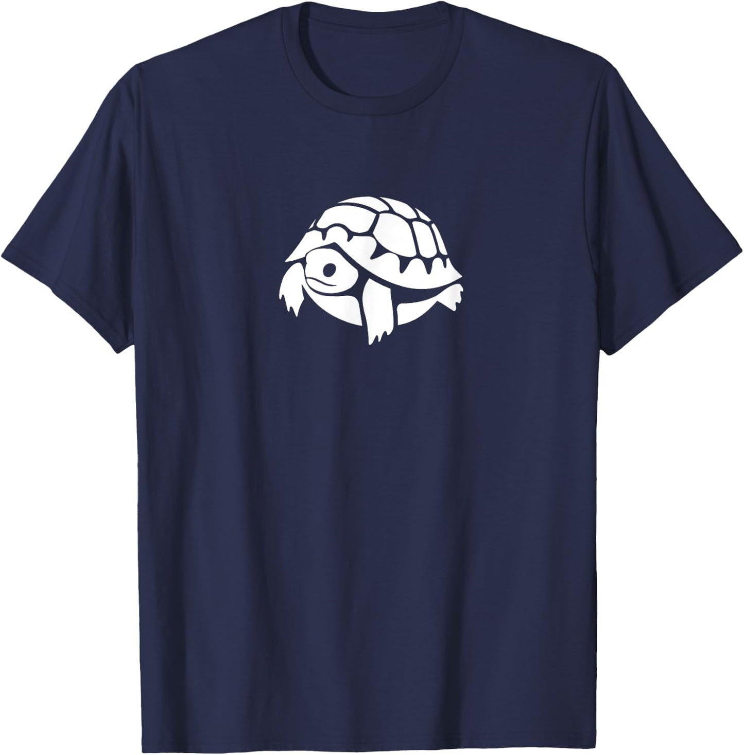 Cute Russian tortoise, stylized design for tortoise lovers T-Shirt - T-Shirt | Navy