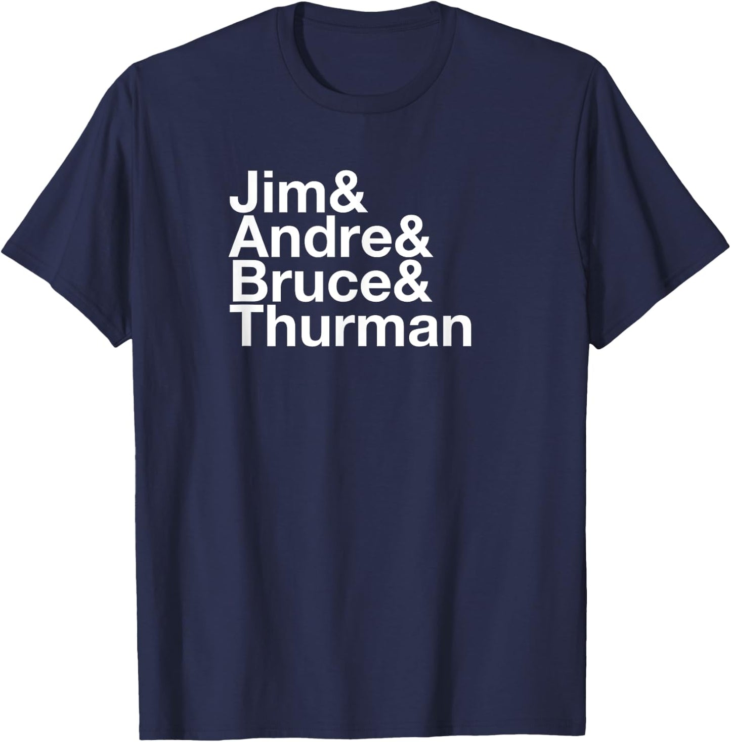 Jim Bruce Andre Thurman Ampersand Shirt T-Shirt - T-Shirt | Navy