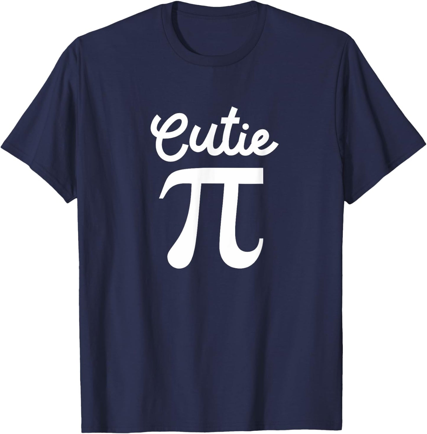 Cutie Pi Symbol Clever Math Geek Enthusiasts Novelty Humor T-Shirt - T-Shirt | Navy