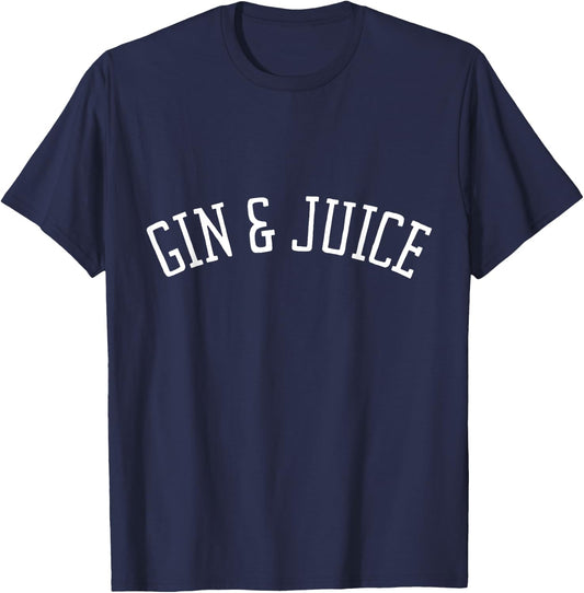 Retro Vintage Classic Gin + Juice shirt Gin and Juice T-Shirt - T-Shirt | Navy