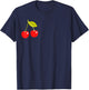 Cherry Pocket | Fruit Lover Sweet Bomb Farmer Red Cherries T-Shirt - T-Shirt | Navy