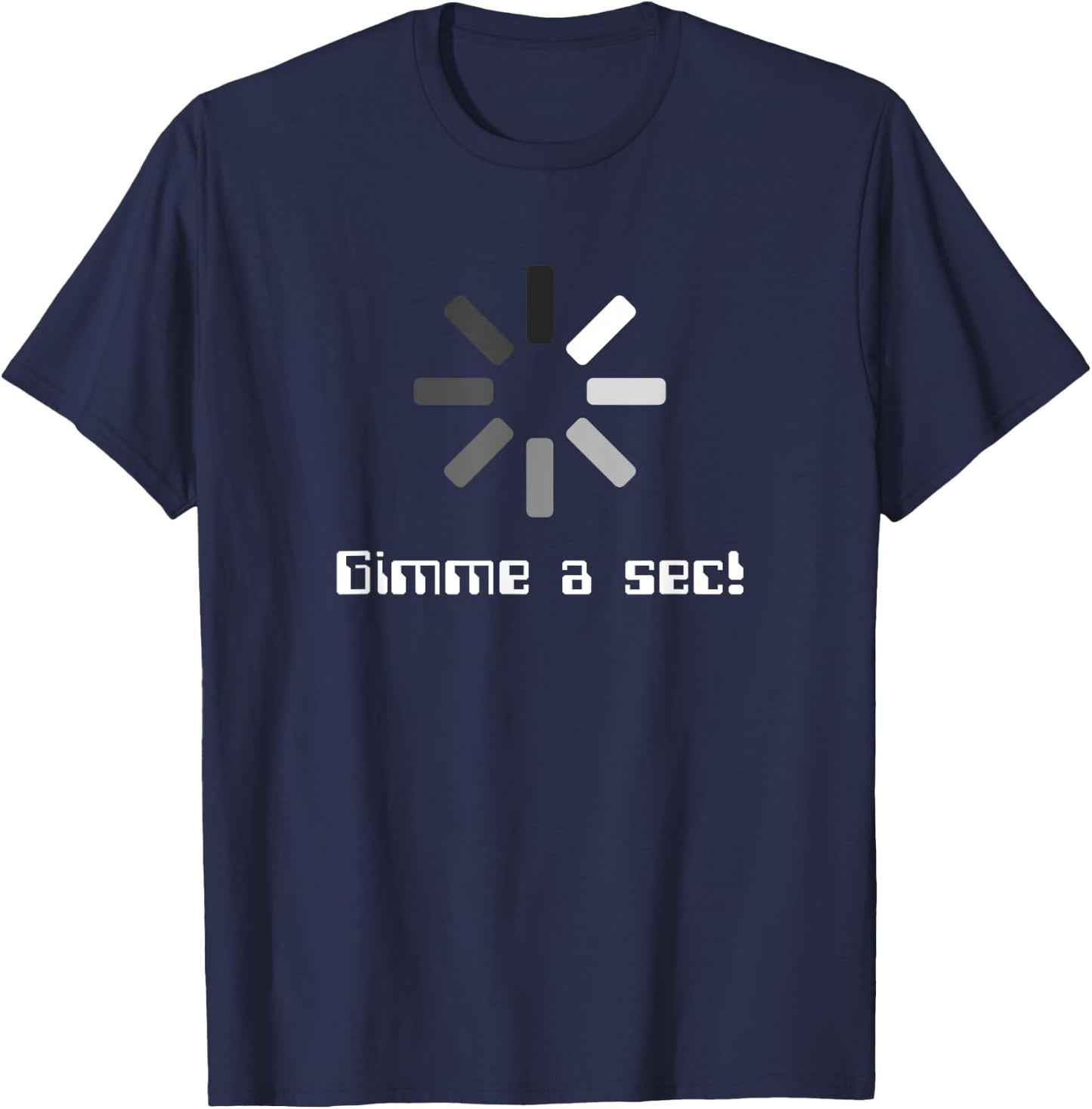 Throbber Icon Downloading Funny Computer Nerd T-Shirt - T-Shirt | Navy