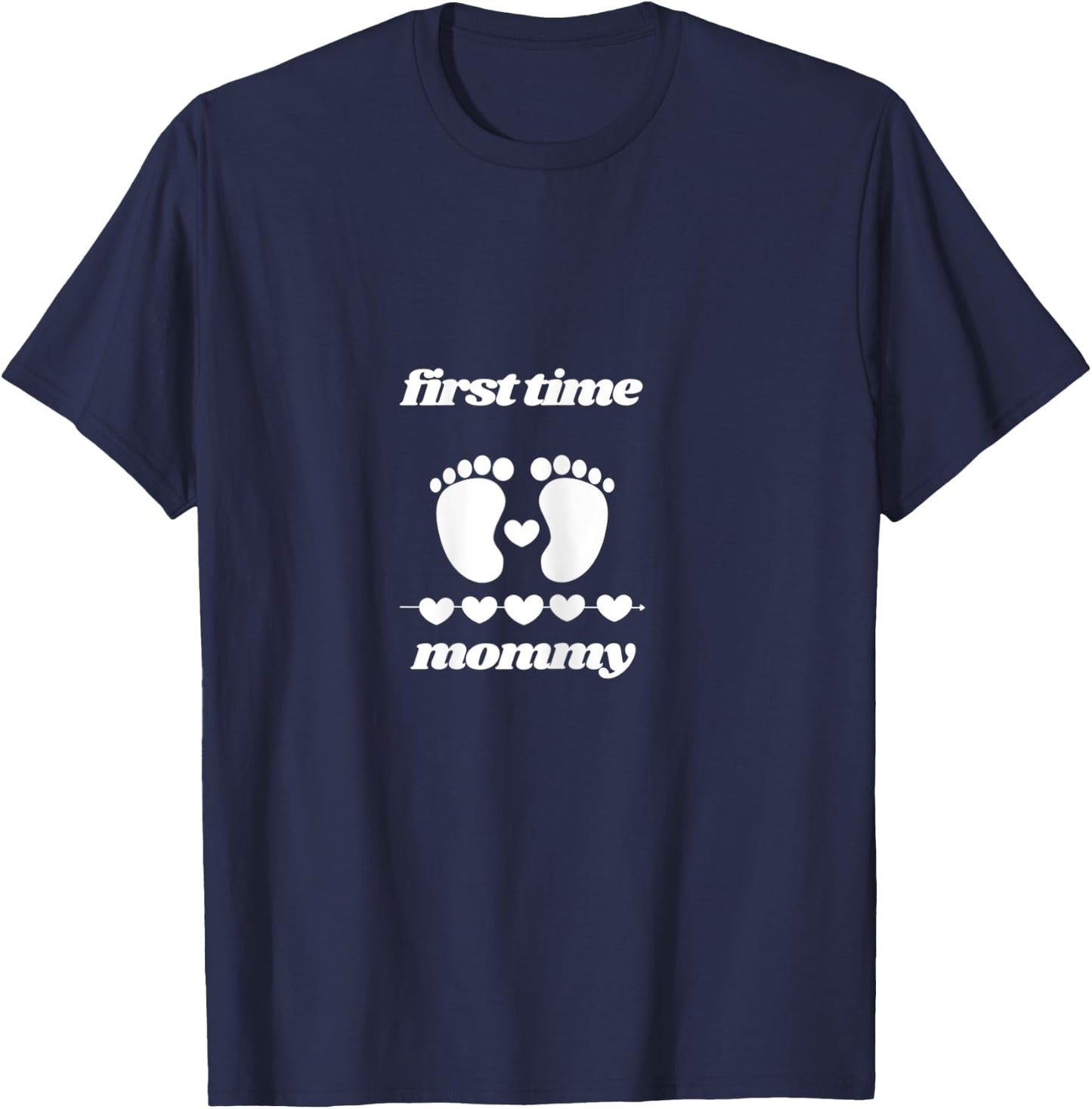 First Time Mommy's T-Shirt - T-Shirt | Navy