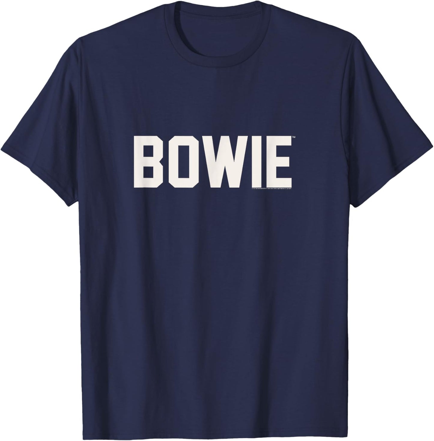 David Bowie - Athletic Logo T-Shirt - T-Shirt | Navy