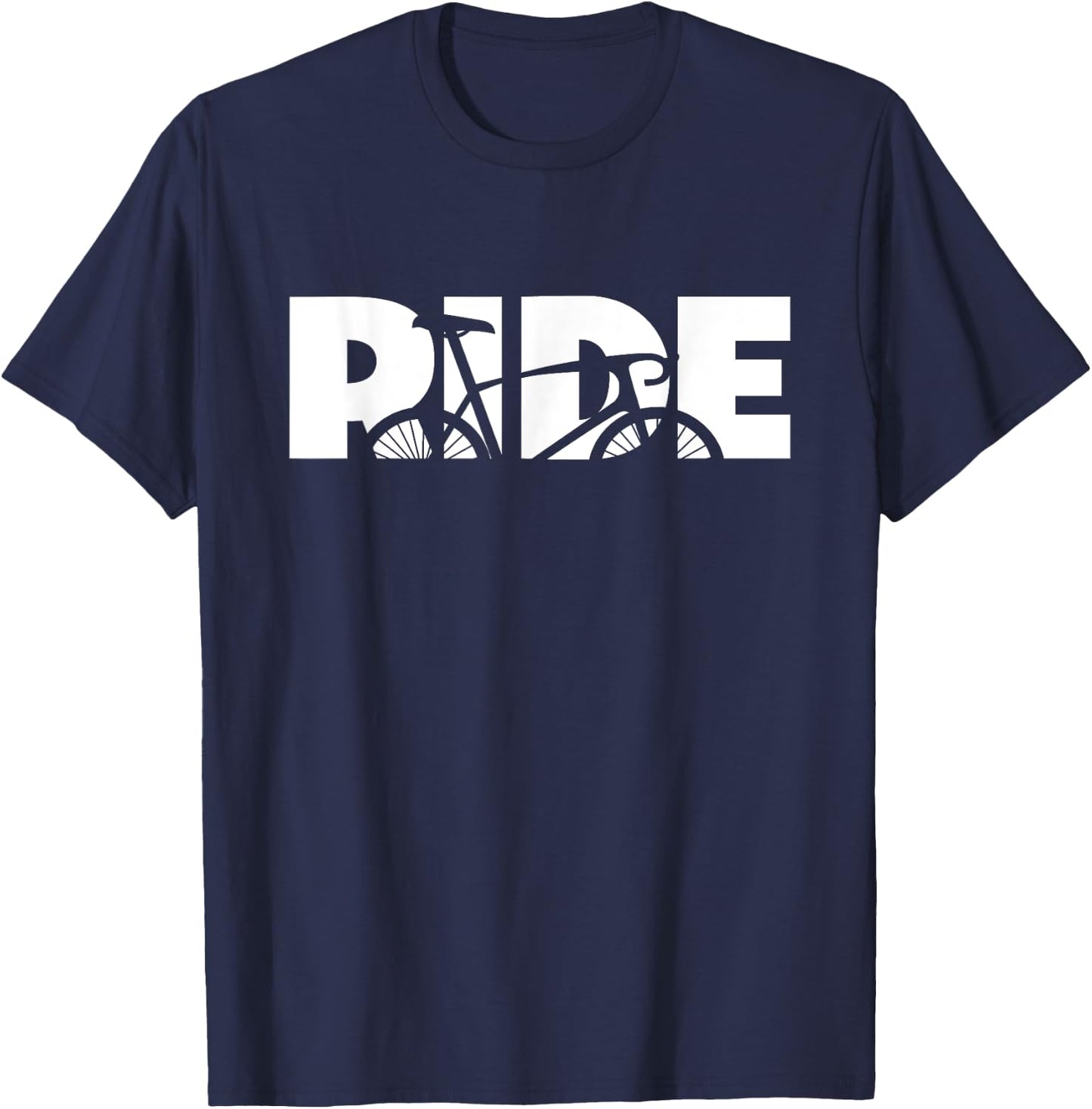 Road Biking Bicycle Cycling T-Shirt - T-Shirt | Navy