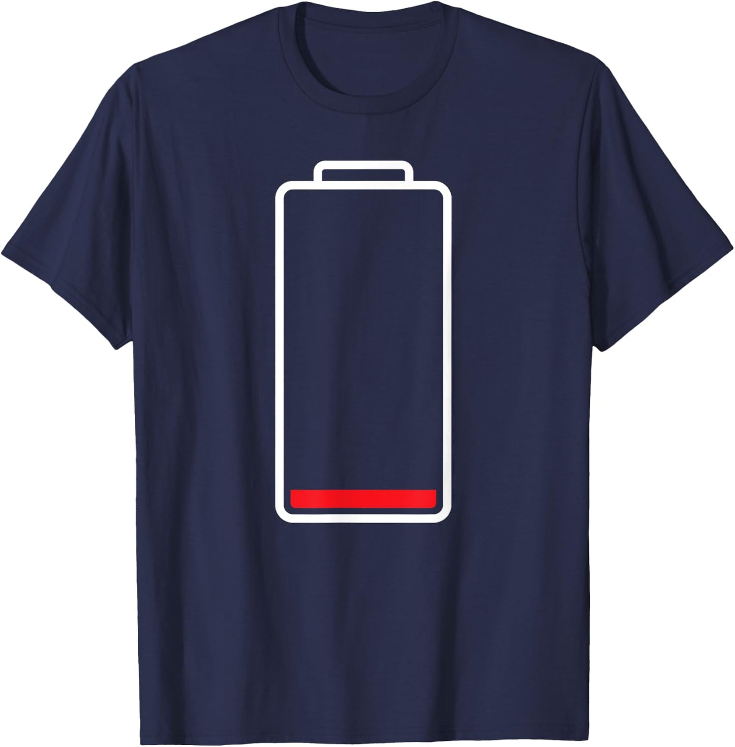 MATCHING SET low battery wifi couple costume halloween shirt T-Shirt - T-Shirt | Navy