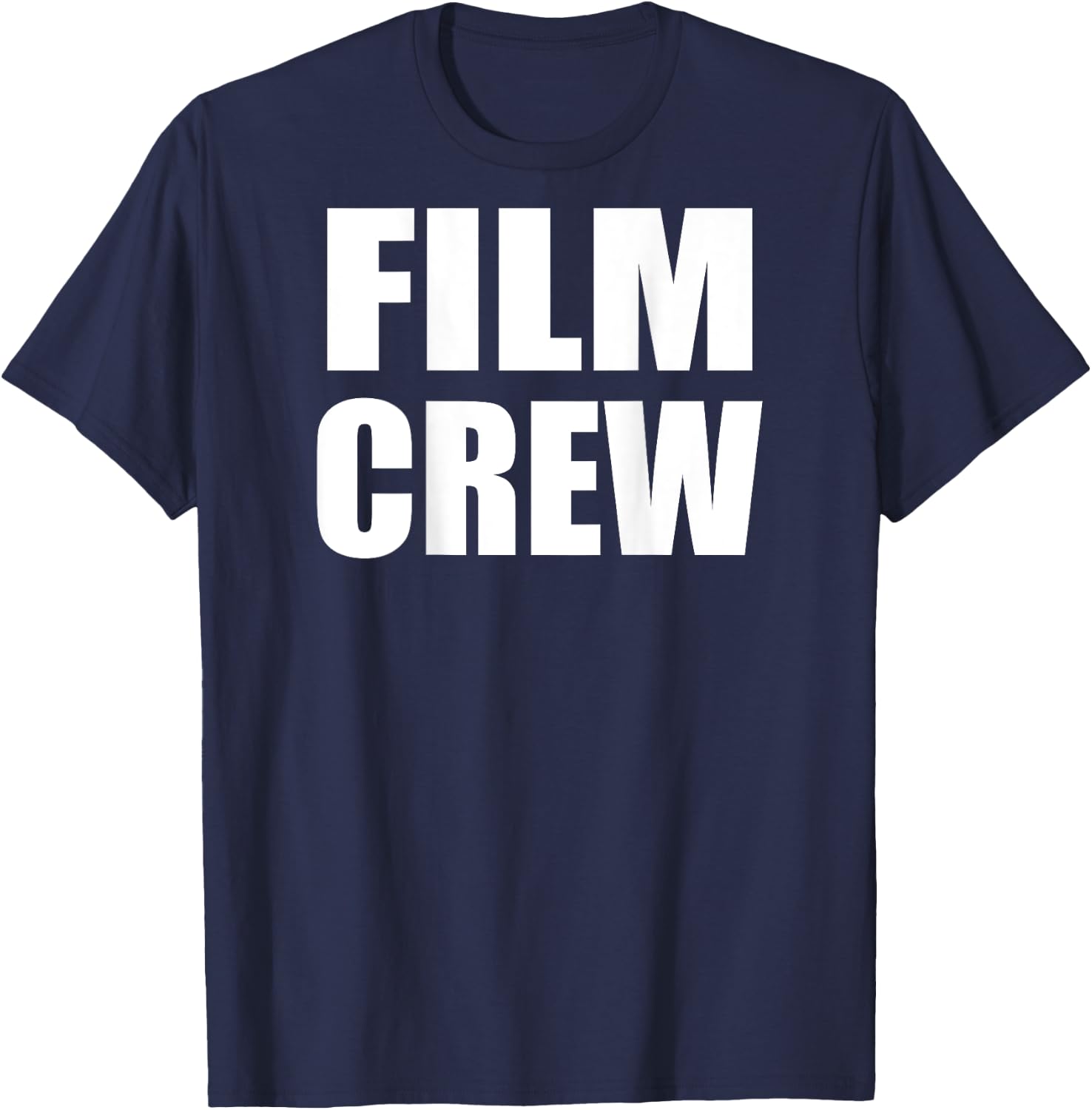 FILM CREW Bold Plain Text Print On Back T-Shirt - T-Shirt | Navy