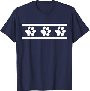 Dog Paw Print Dog Print Dog Themed Dog Owner Dog Love Shirt T-Shirt - T-Shirt | Navy