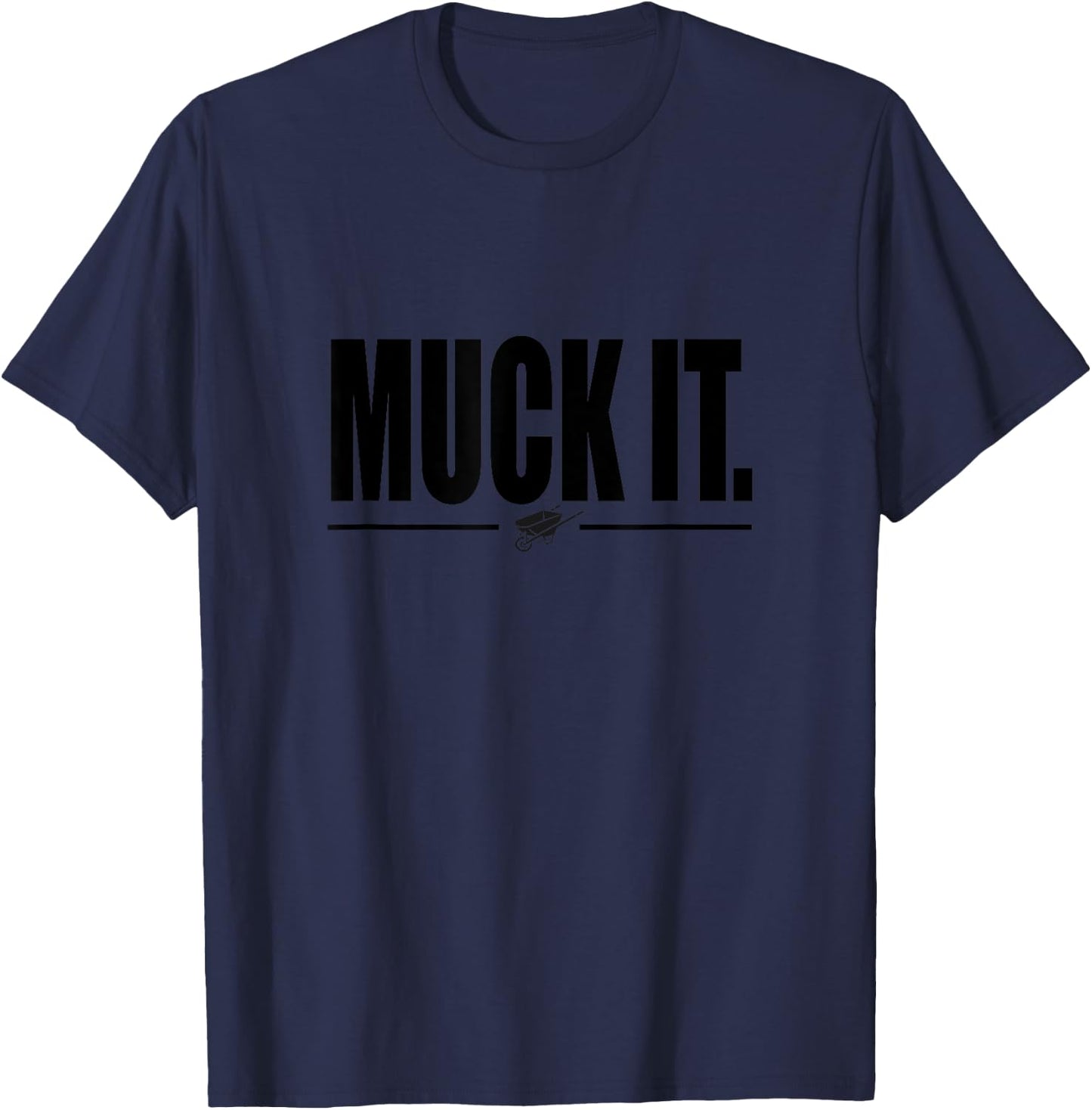 Muck It Funny Horse and Farm T-Shirt - T-Shirt | Navy