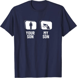 Your Son My Son Dad Father Mom Mother Funny Plumber T-Shirt - T-Shirt | Navy