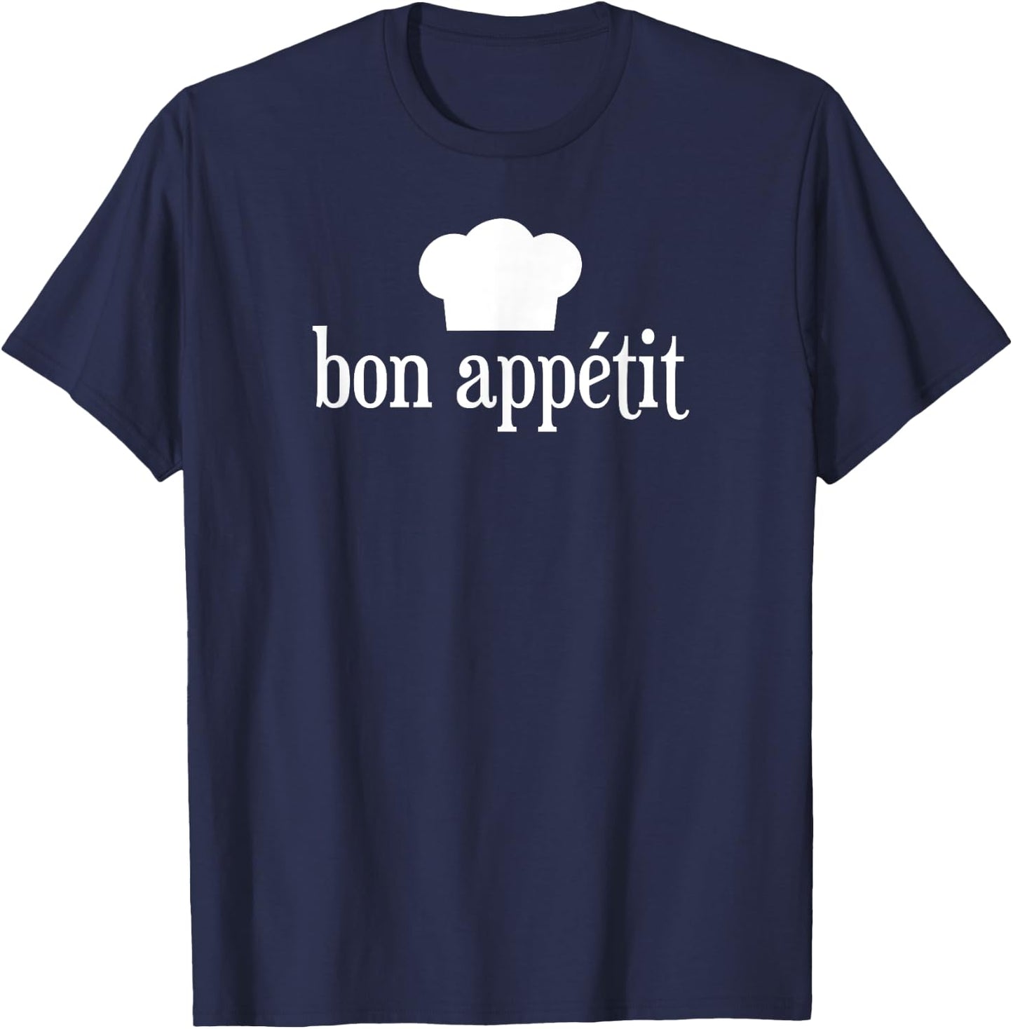 French Cooking Bon Appétit Chef T-Shirt - T-Shirt | Navy