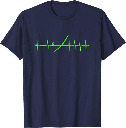 Glider Pilot Sailplane T Shirt T-Shirt - T-Shirt | Navy