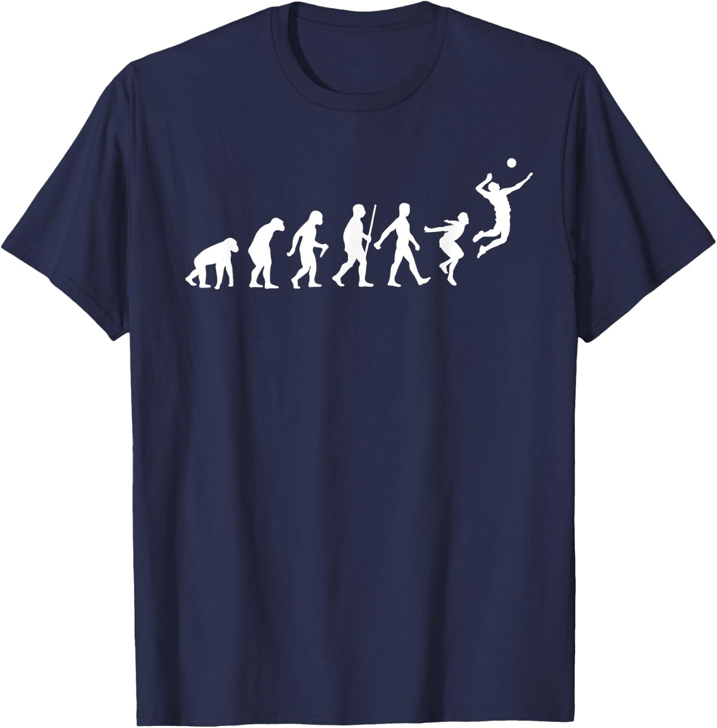 Funny Volleyball Design Women Ball Sports Athletes T-Shirt - T-Shirt | Navy