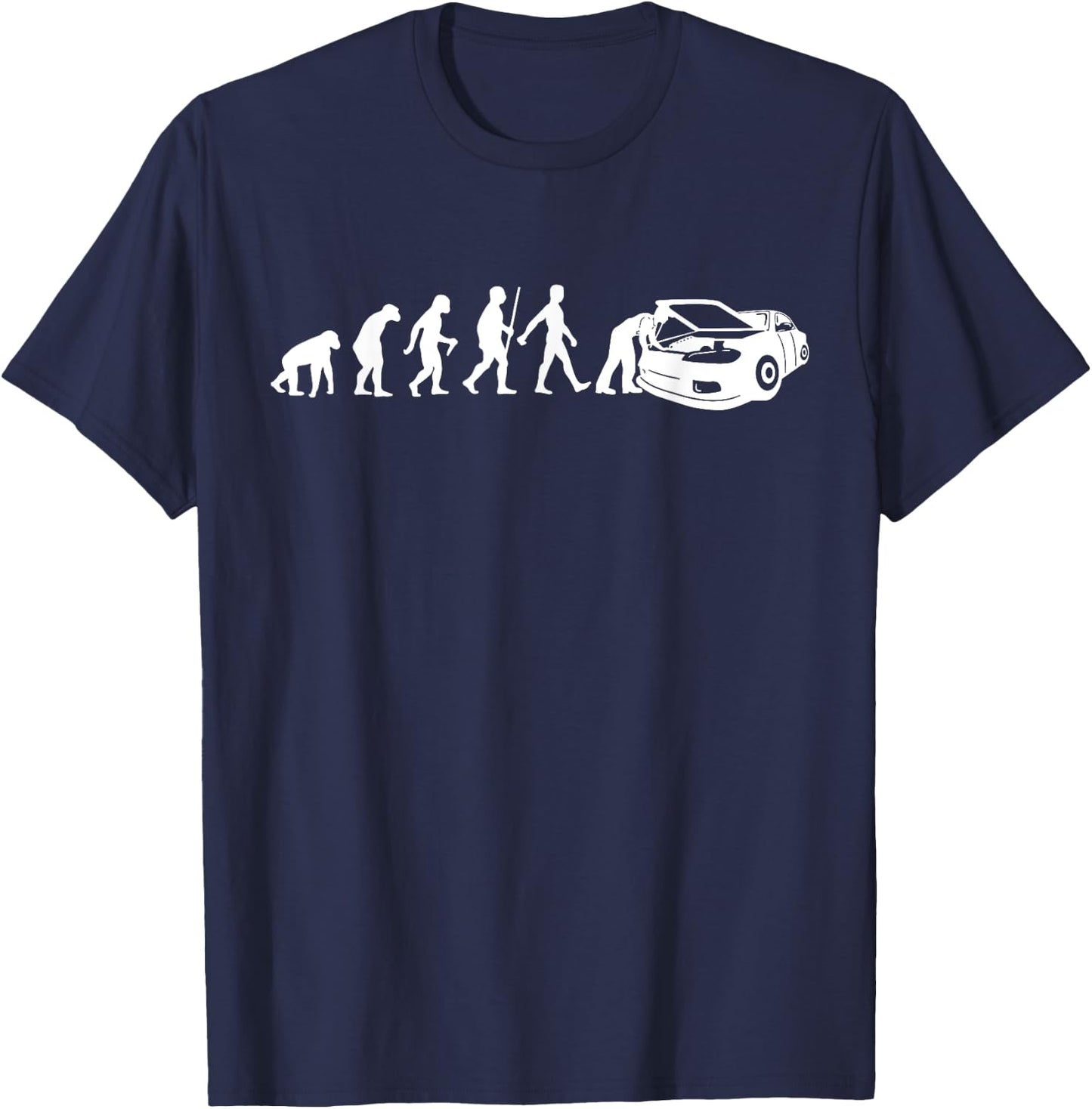 Funny Mechanic Designs Dad Car Engineers Enthusiasts T-Shirt - T-Shirt | Navy