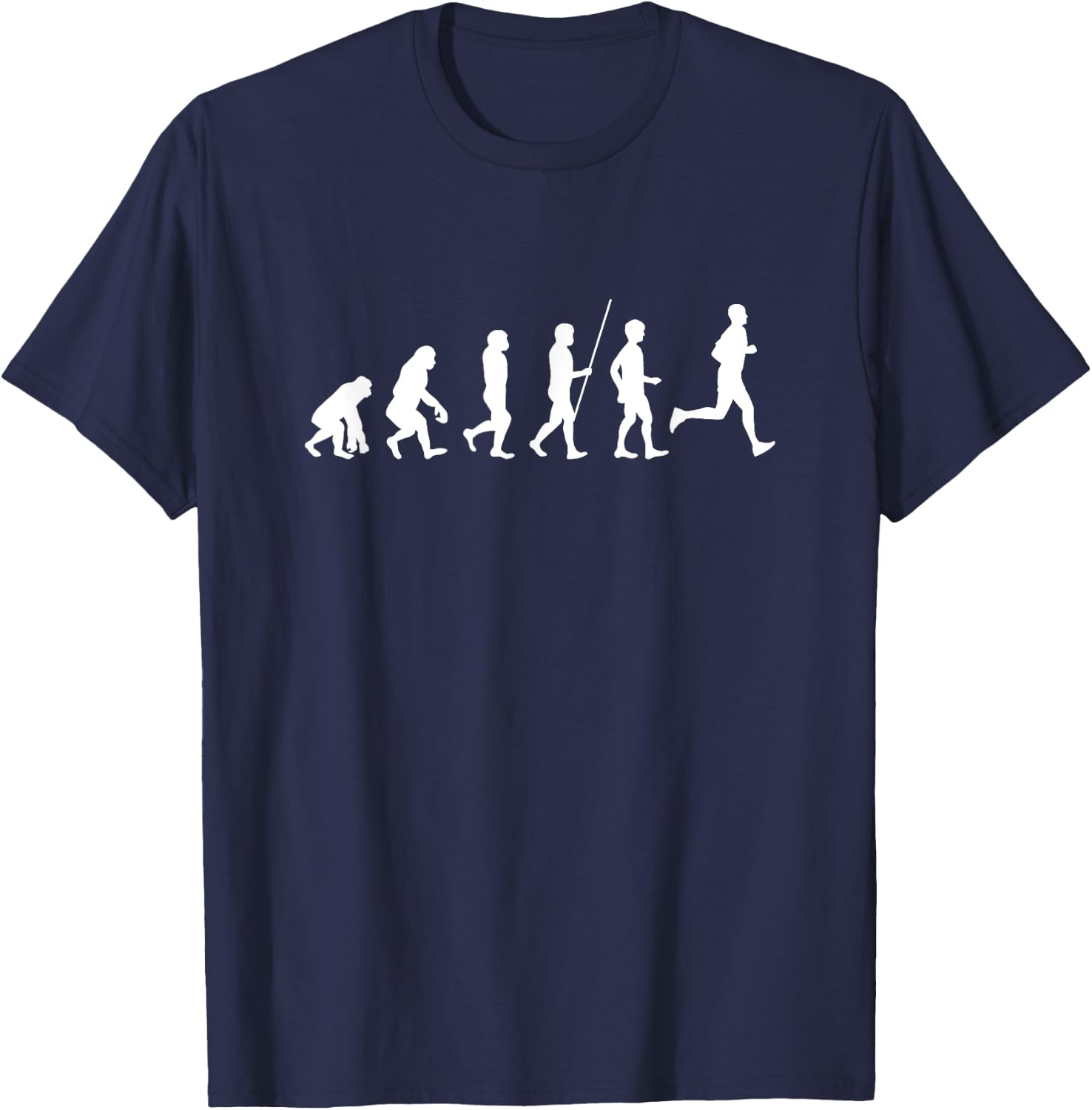 Running, racing, outdoor sports, motivation, workout training T-Shirt - T-Shirt | Navy