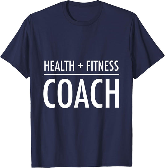 Health & Fitness Coach for trainer T-Shirt - T-Shirt | Navy