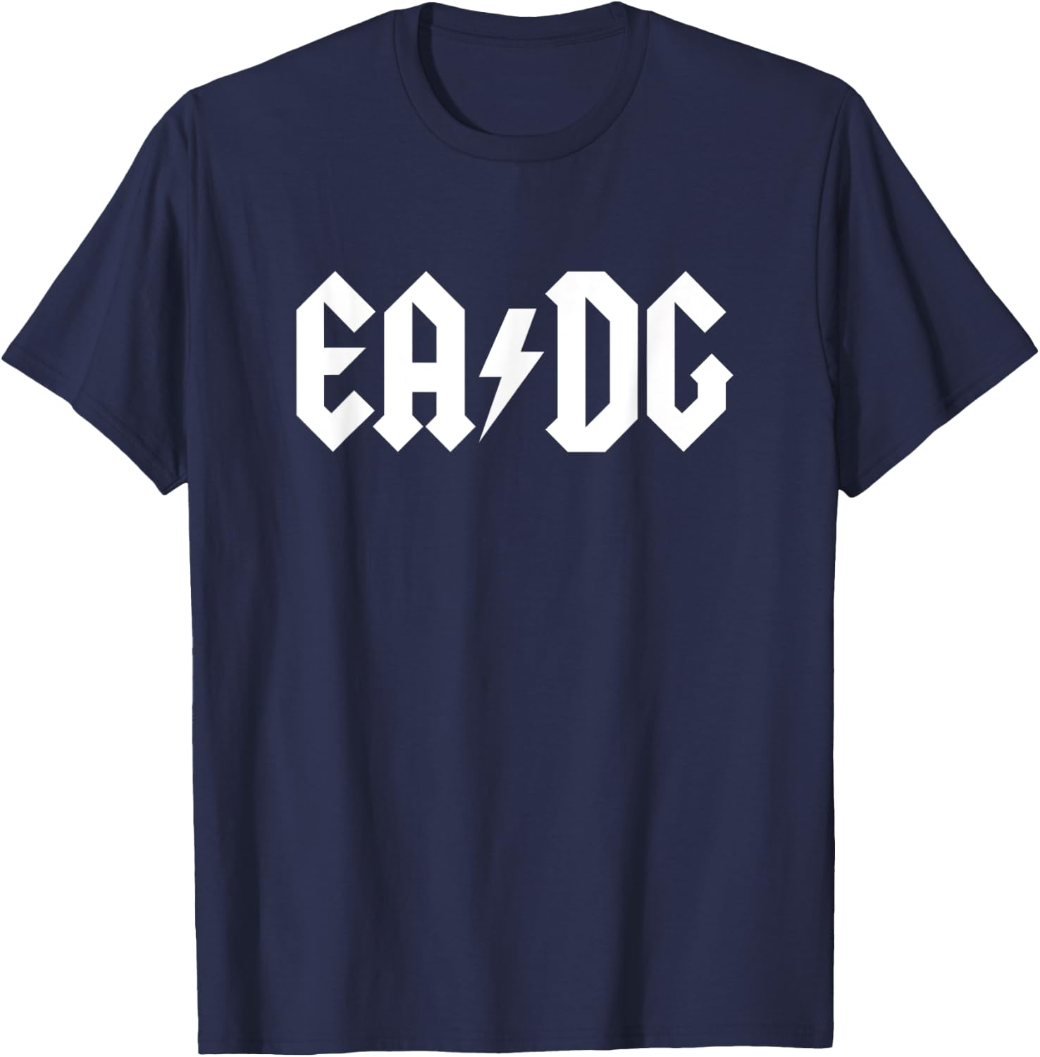 EADG 4 String Bass - Heavy Metal Style T-Shirt - T-Shirt | Navy